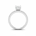 Emerald Diamond Band Engagement Ring AAC00106 