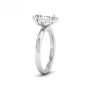 Heart Diamond Plain Band Engagement Ring  AAC00098