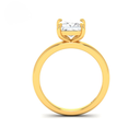 Princess Diamond Plain Band Engagement Ring  AAC00054