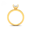 Pear Diamond Plain Band Engagement Ring AAC00099