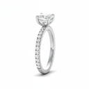 Cushion Diamond Band Engagement Ring AAC00072