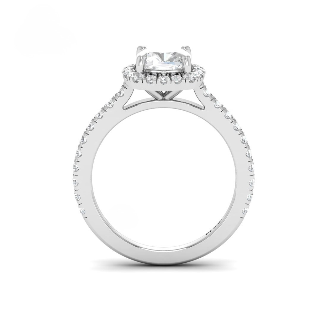 Cushion Diamond Halo Engagement Ring AAC00114