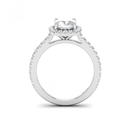 Cushion Diamond Halo Engagement Ring AAC00114