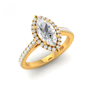 Marquise Diamond Halo Engagement Ring AAC00031