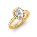 Pear Diamond Halo Engagement Ring AAC00006