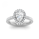Pear Diamond Halo Engagement Ring AAC00006