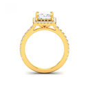 Princess Diamond Halo Engagement Ring   AAC00061