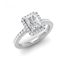 Radiant Diamond Halo Engagement Ring AAC00088