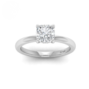 Cushion Diamond Hidden Halo Engagement Ring AAC00117