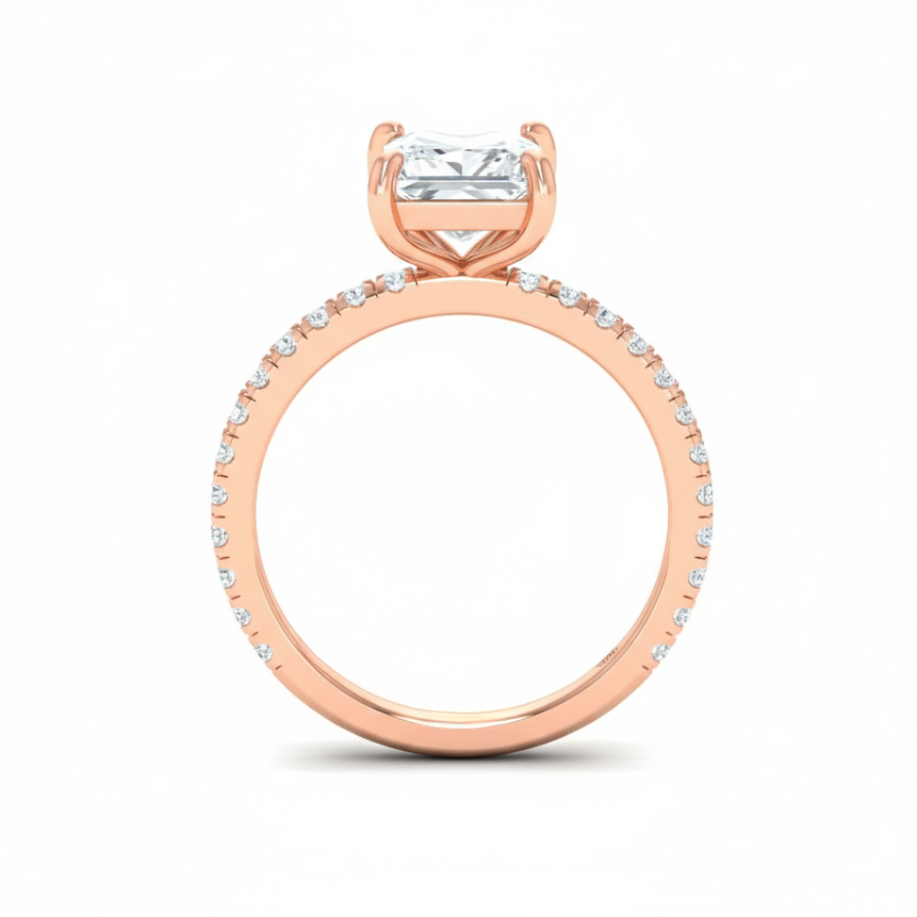 Princess Diamond Band Engagement Ring AAC00122