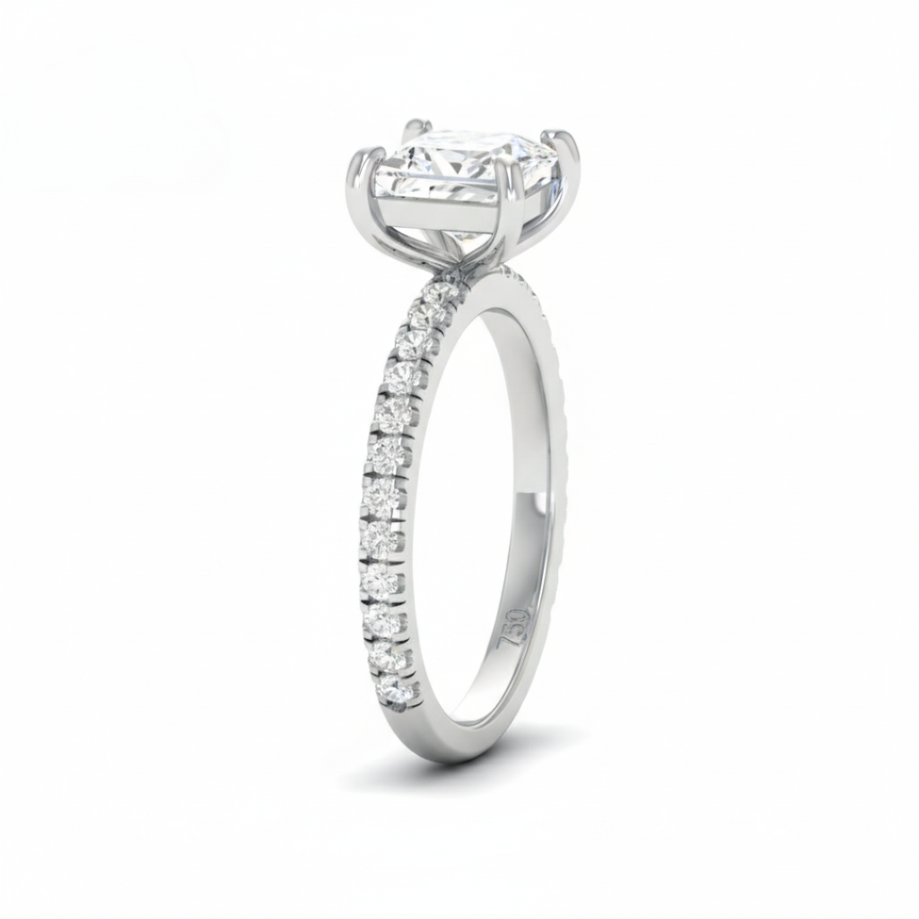 Princess Diamond Band Engagement Ring AAC00122