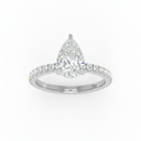 Pear Diamond Band Engagement Ring AAC00093