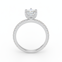 Pear Diamond Band Engagement Ring AAC00093