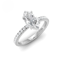  Marquise Diamond Hidden Halo and Diamond Band Engagement Ring AAC00069
