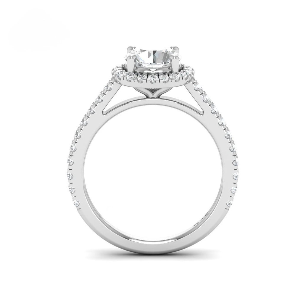 Round Diamond Halo Engagement Ring AAC00085