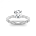 Round Diamond Hidden Halo Engagement Ring AAC00030