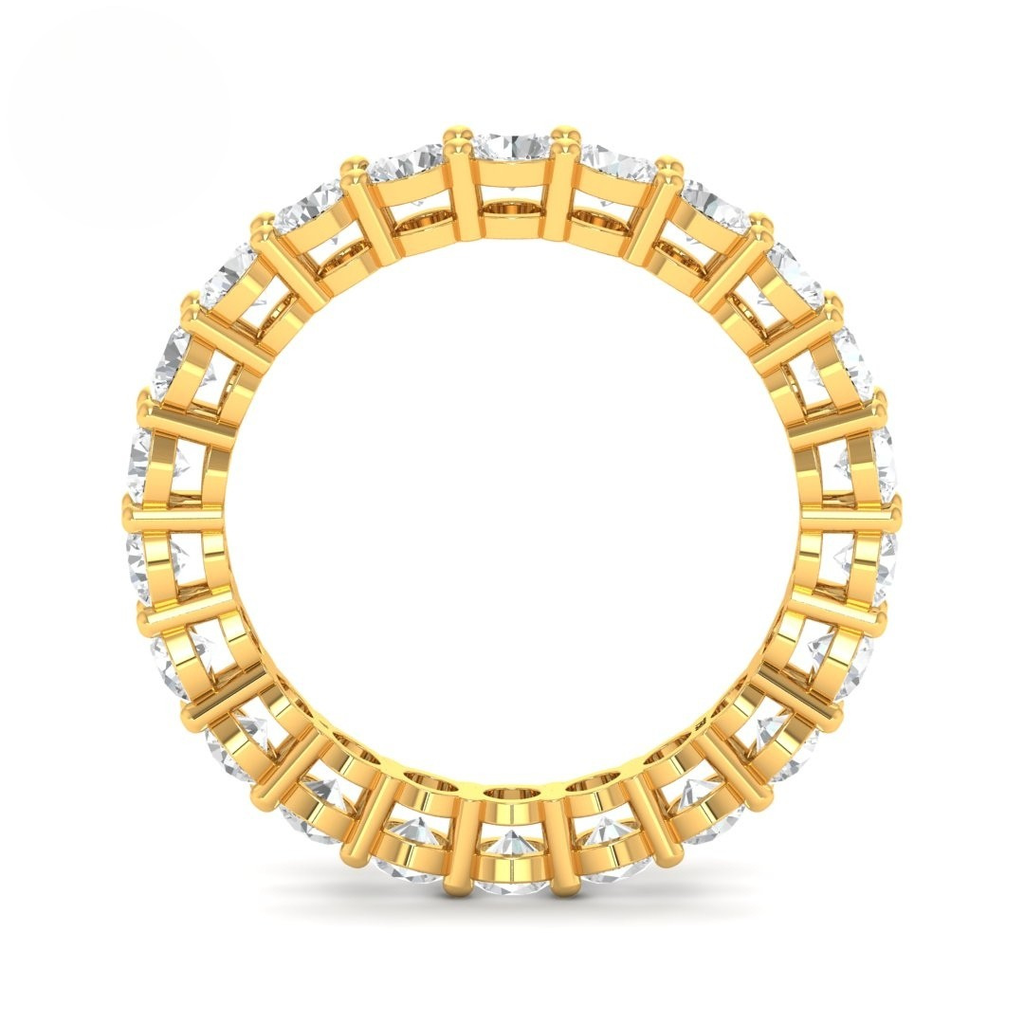 AAC00115  Round Cut Full Wedding Band