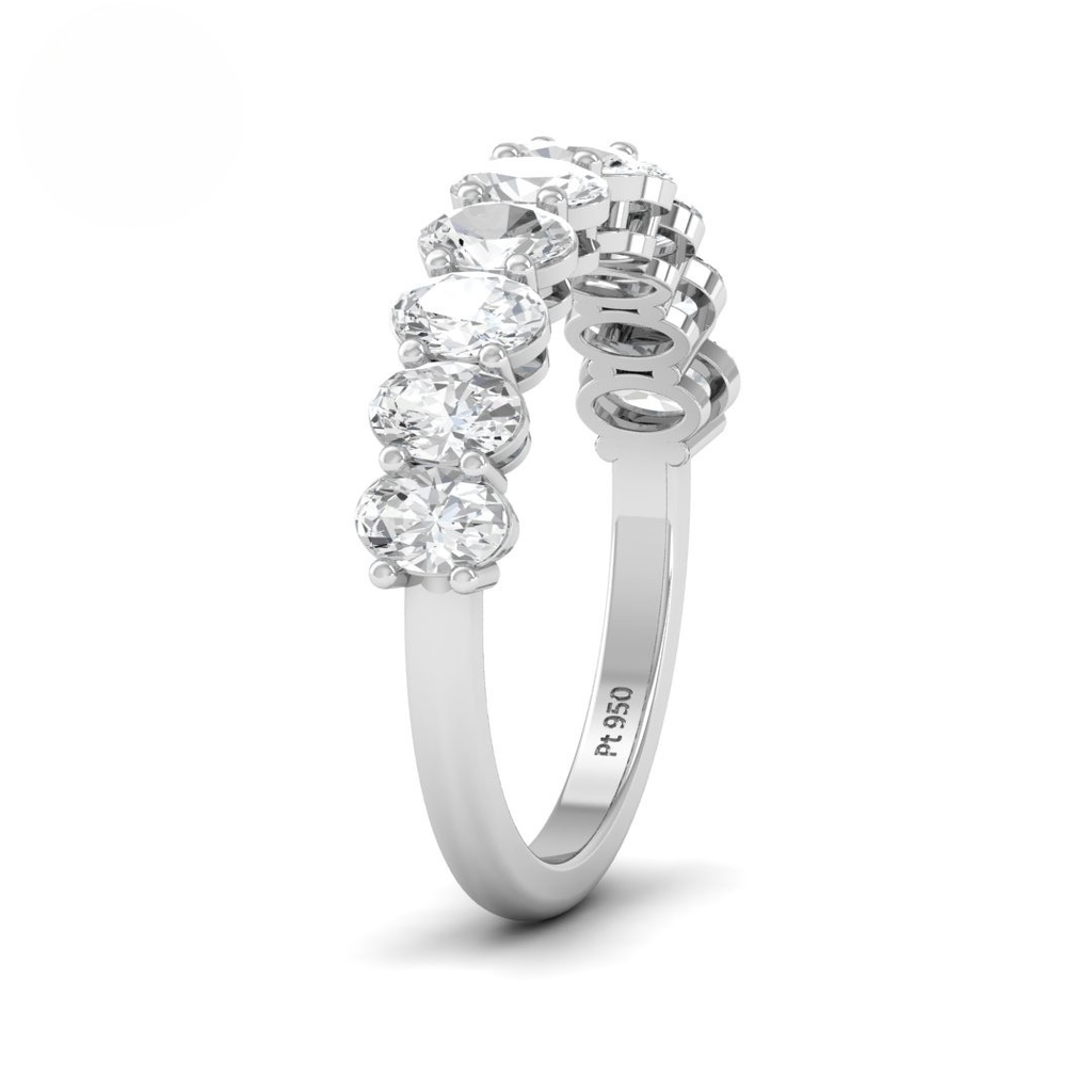 1.50 Ct Oval cut wedding band  AAC00033