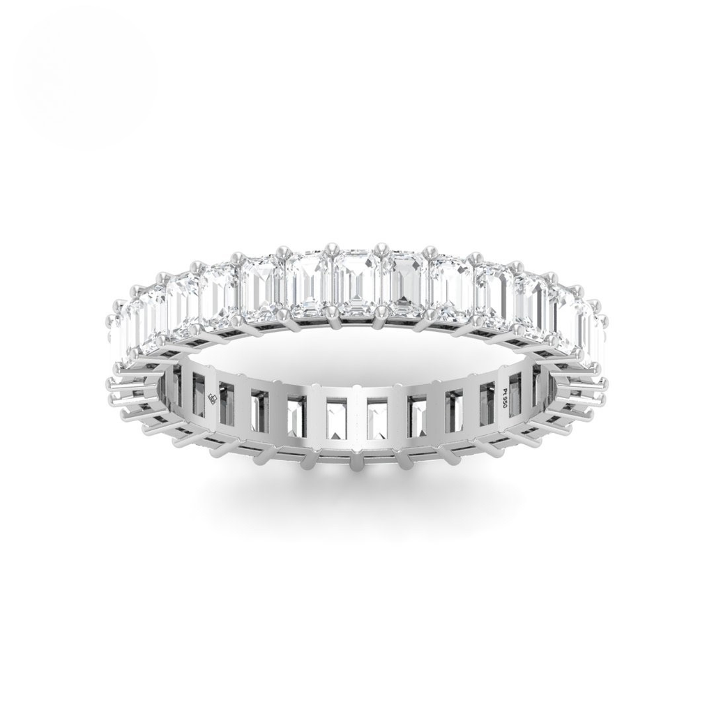   Emerald cut wedding band 3.00 Ct AAC00138