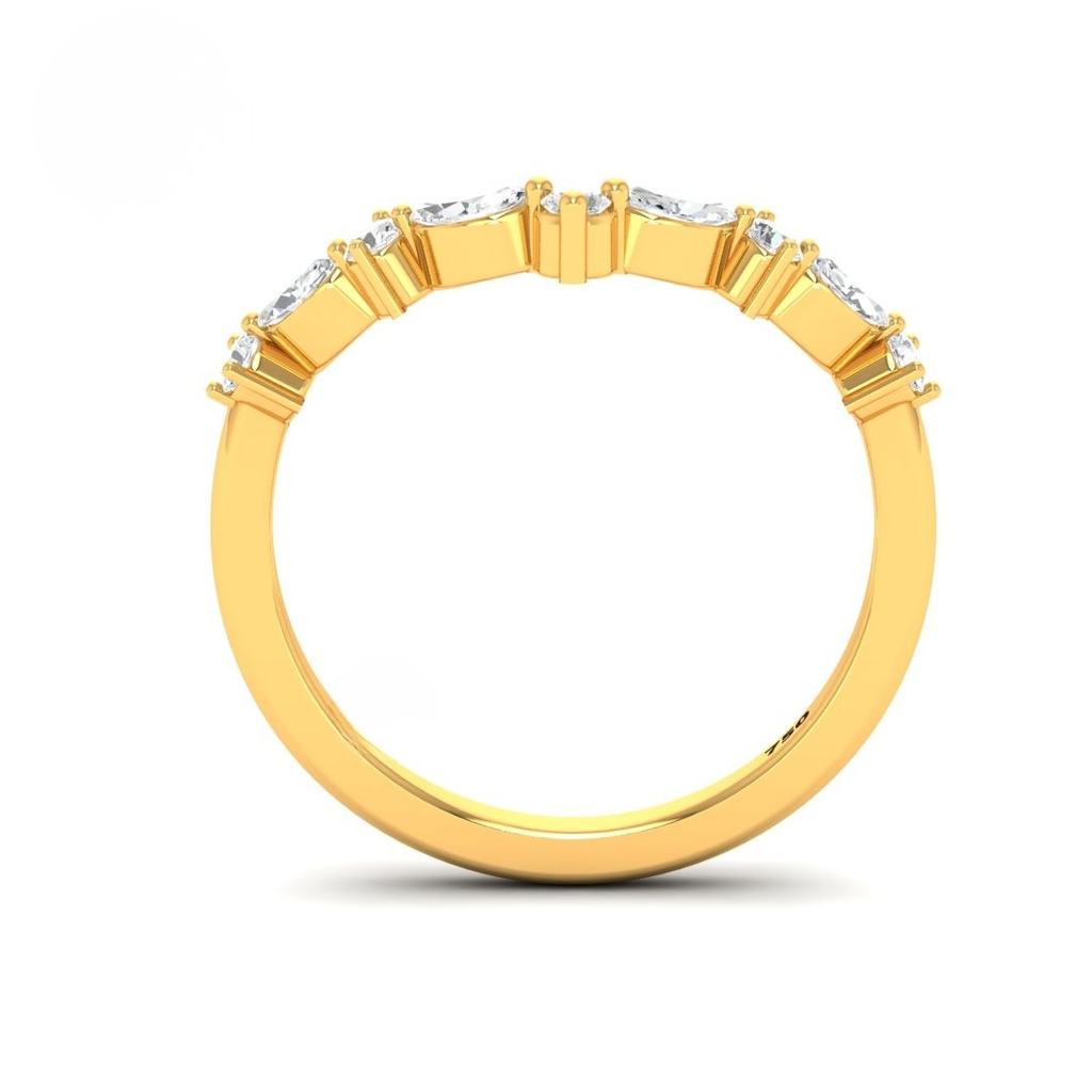 2 stone Cut Diamond Wedding Band AAC00144