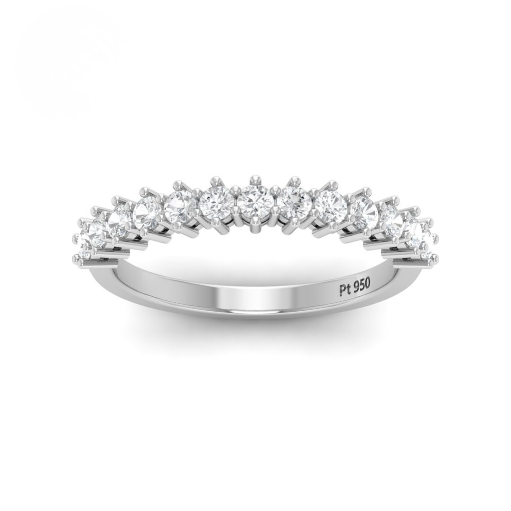 Round Cut Diamond Wedding Band AAC00152