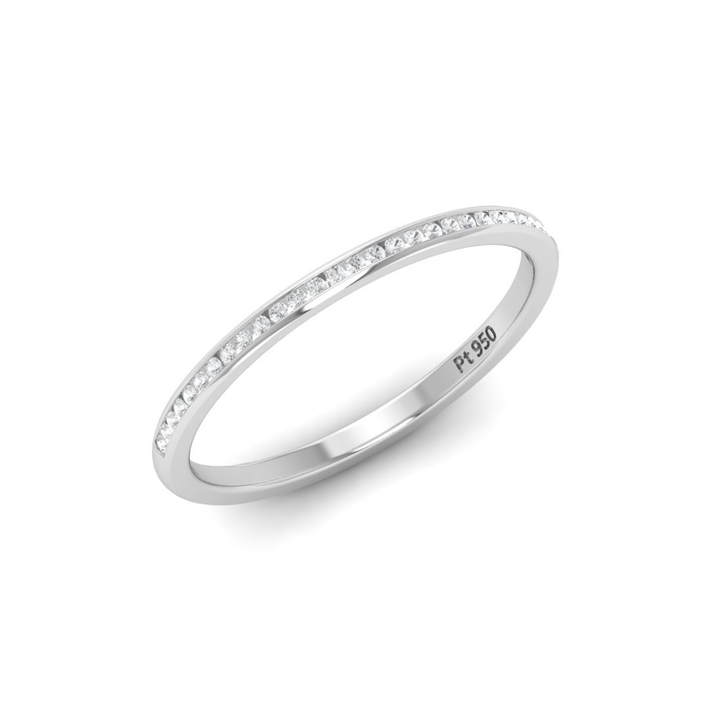  Round Cut Diamond Wedding Band AAC00155