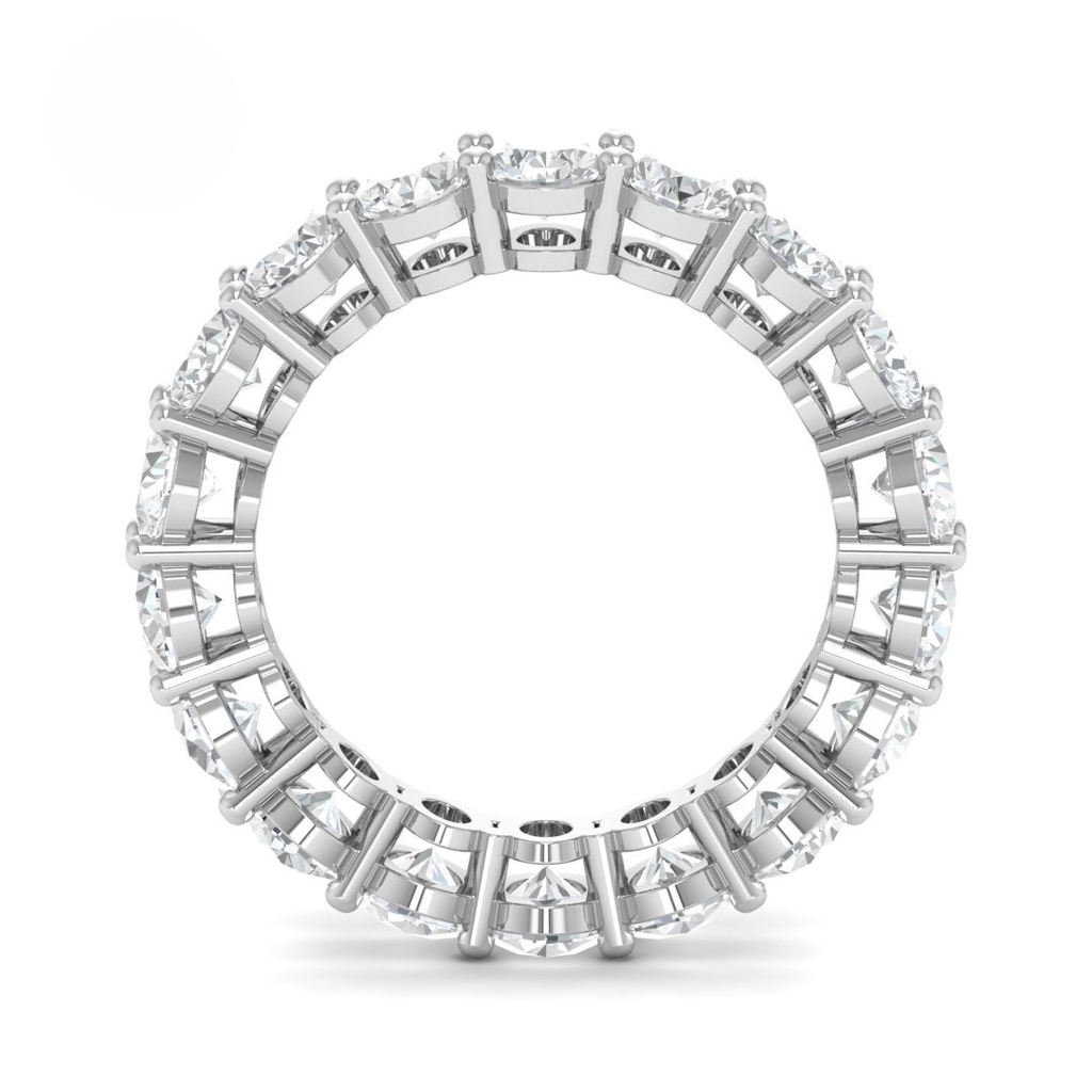  Oval cut wedding band 5.00 Ct  AAC00157