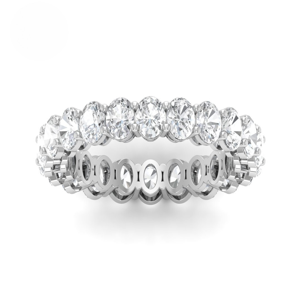 Oval cut wedding band 3.00 Ct AAC00158