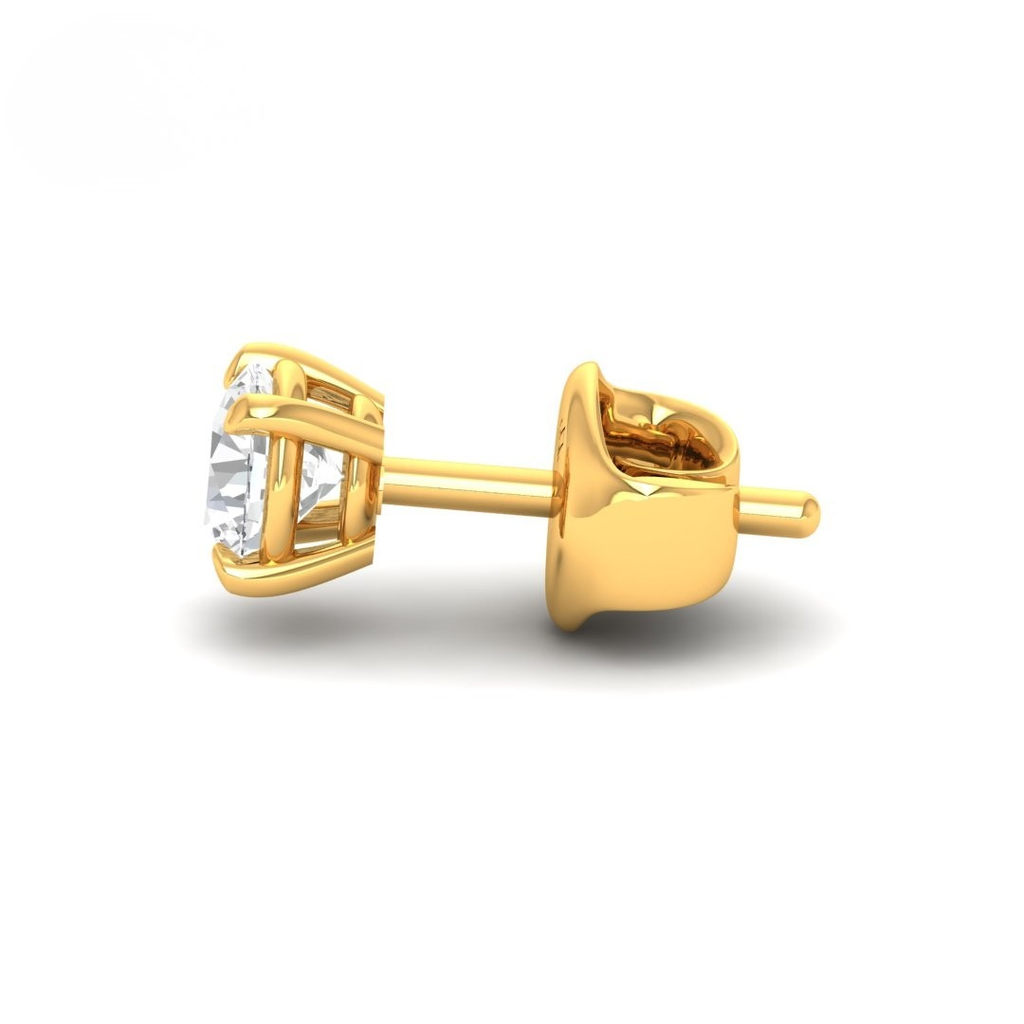  1.00ct ( 0.50ct each ear) total diamond weight stud mounts with push backs
