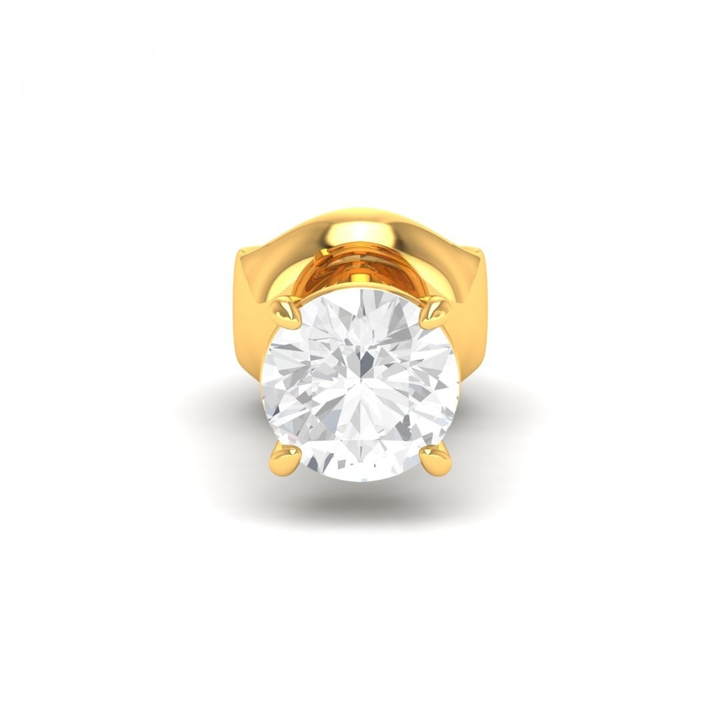 2.00ct ( 1.00ct each ear) total diamond weight stud mounts with push backs