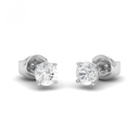 2.00ct ( 1.00ct each ear) total diamond weight stud mounts with push backs