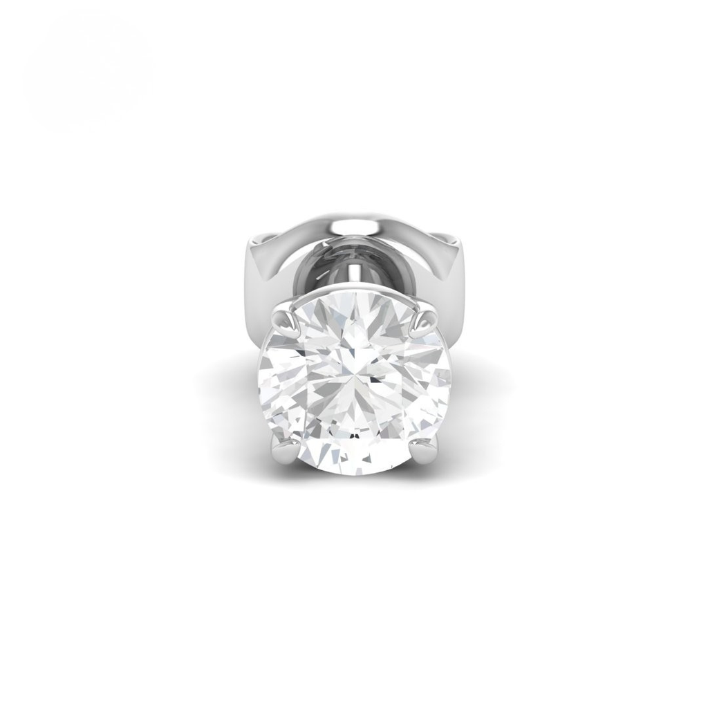3.00ct ( 1.50ct each ear) total diamond weight stud mounts with push backs 