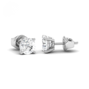 4.00ct ( 2.00ct each ear) total diamond weight stud mounts with push backs