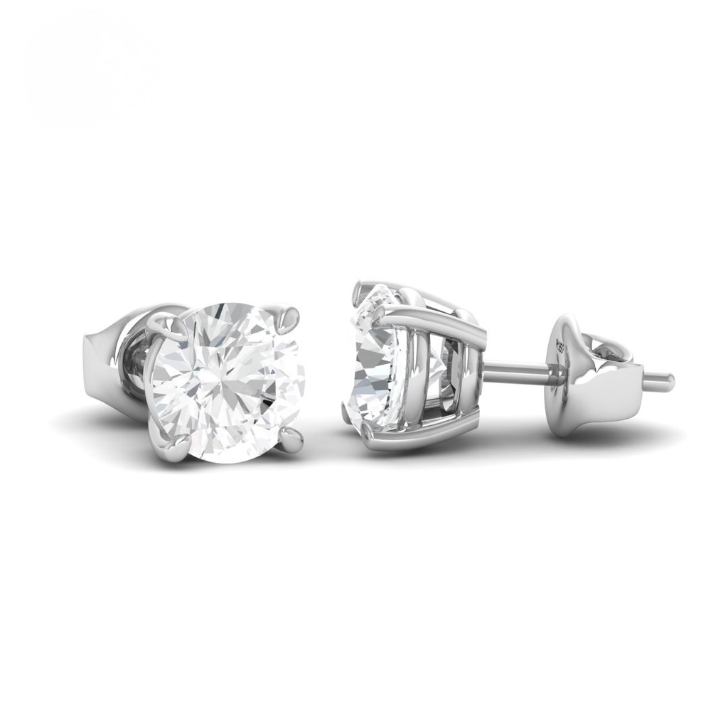 5.00ct ( 2.50ct each ear) total diamond weight stud mounts with push backs  AAC00168