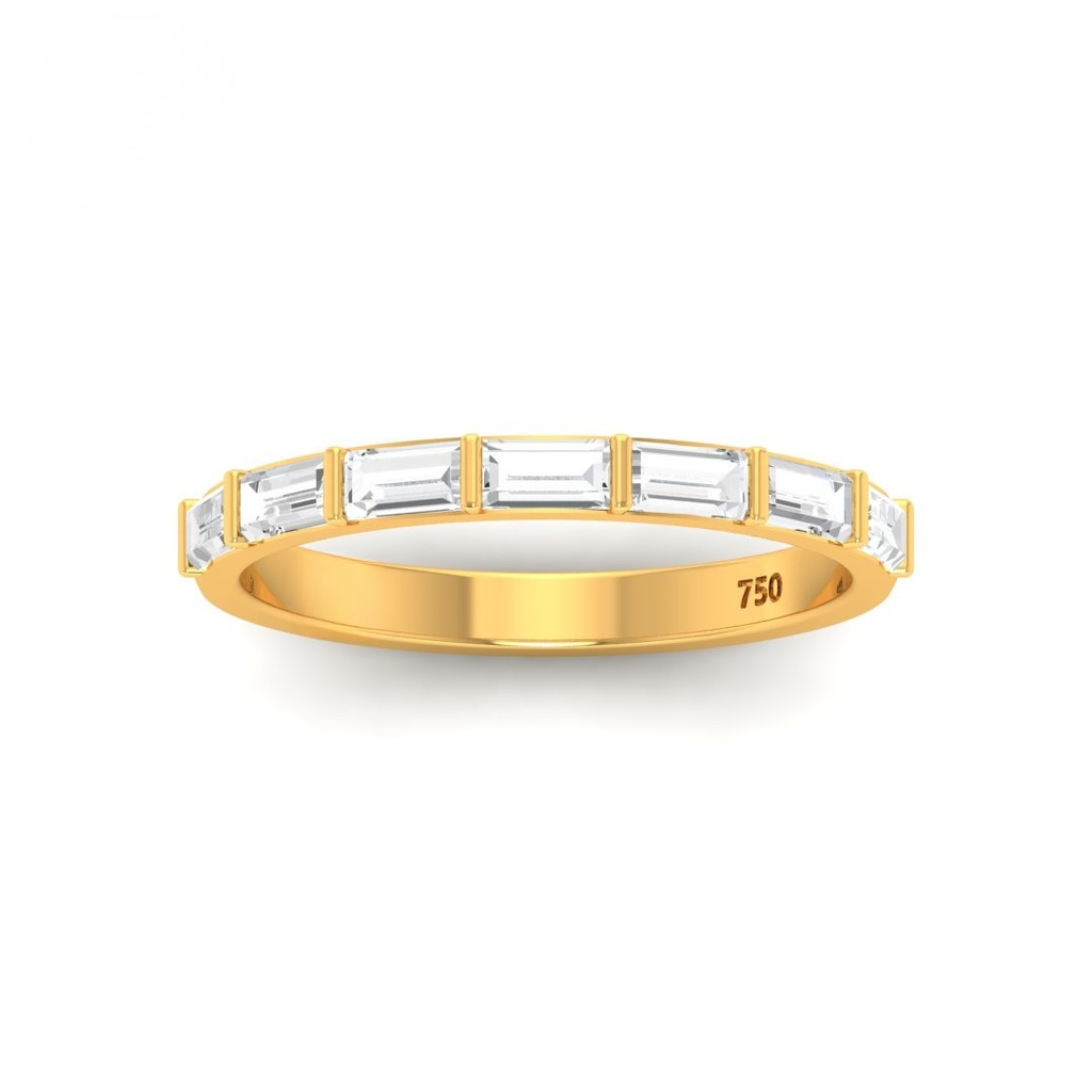  0.80ct Baguette cut lab-grown diamond band AAC00001 