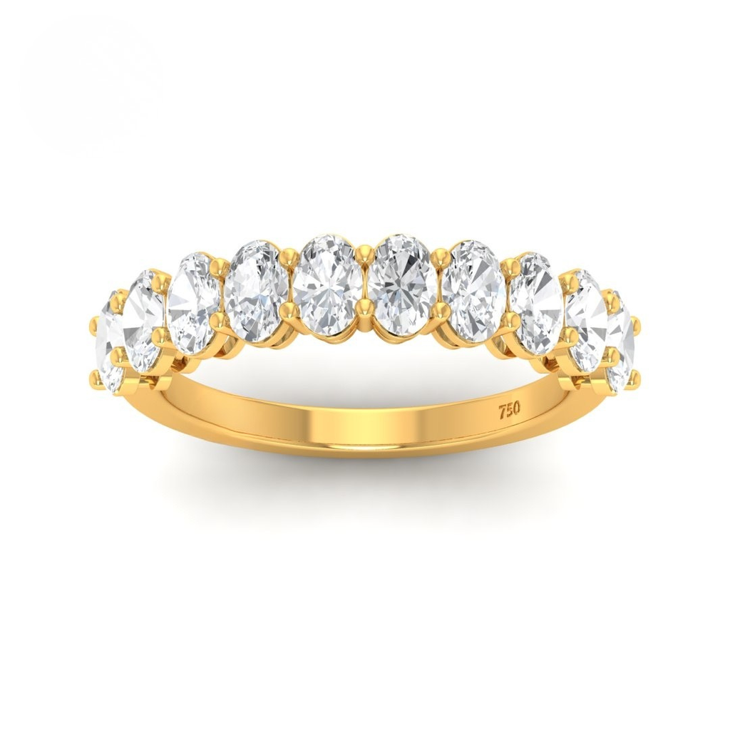1.50ct oval cut diamond wedding band    AAC00033