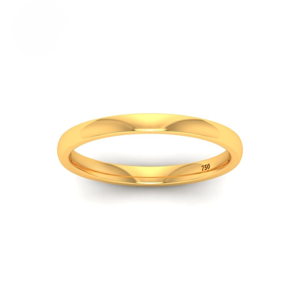 women’s court-shaped 1.80mm wedding band AAC00148