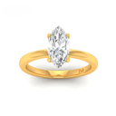 Marquise Diamond Plain Band Engagement Ring AAC00094
