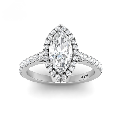 Marquise Diamond Halo Engagement Ring AAC00031