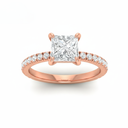 Princess Diamond Band Engagement Ring AAC00122
