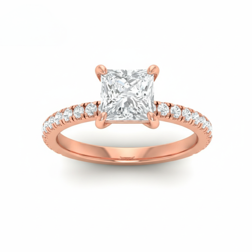 Princess Diamond Band Engagement Ring AAC00122