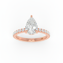 Pear Diamond Band Engagement Ring AAC00093