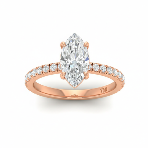 Marquise Diamond Band Engagement Ring  AAC00017