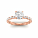 Round Diamond Band Engagement Ring AAC00002