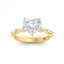 Heart Cut Diamond with a Marquise Cut Diamond Band  AAC00064