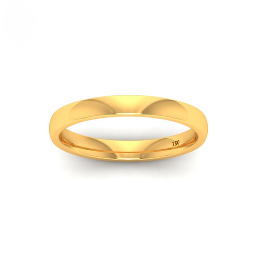 women’s court-shaped 2.50mm wedding band AAC00146