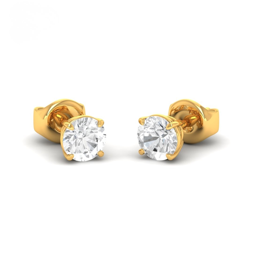 3.00ct ( 1.50ct each ear) total diamond weight stud mounts with push backs AAC00166